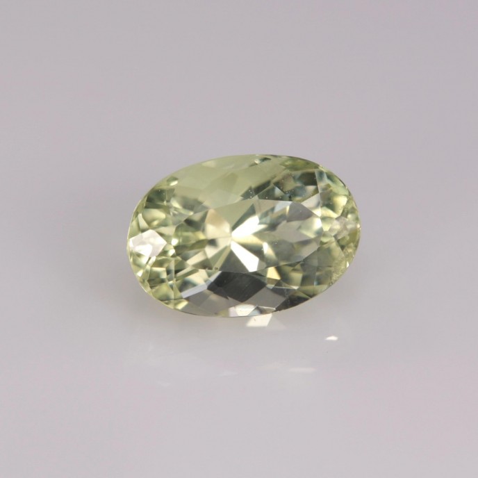 Natural Amblygonite 1.46 Carats Yellowish Green Oval 8x6 mm Loose Gemstone - Image 5