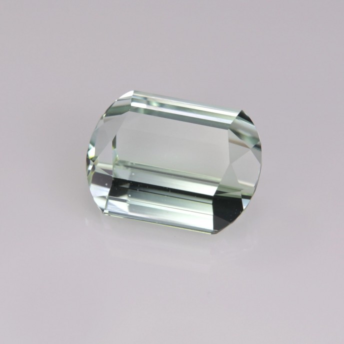 Natural Tourmaline 3.04 Carats Very Light Baby Green Fancy  10x7 mm Loose Gemstone - Image 2