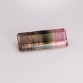 Natural Tourmaline Tri Color 31.20 Carats Multicolor Emerald 34x13 mm Loose Gemstone - Image 1