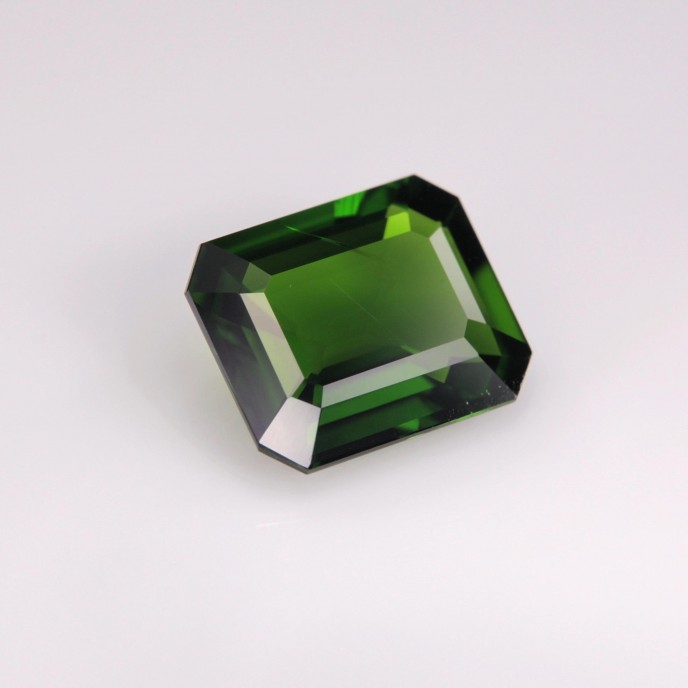 Natural Diopside Certified 2.74 Carats Intense Chrome Green Emerald 10x8 mm Loose Gemstone - Image 1