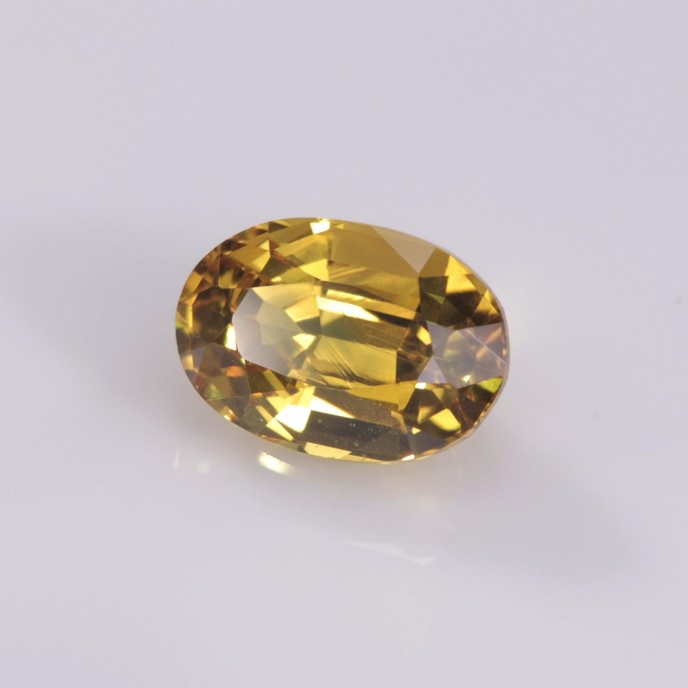 Natural Sapphire 1.46 Carats Golden Yellow Oval 7x5 mm Loose Gemstone - Image 3