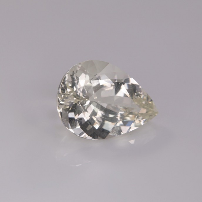 Natural Beryl 7.67 Carats Baby Yellow Pear 16x12 mm Loose Gemstone - Image 1