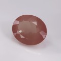 Natural Andesine 21.87 Carats Rustic Brick with Green Tint Oval 21x17 mm Loose Gemstone - Image 3