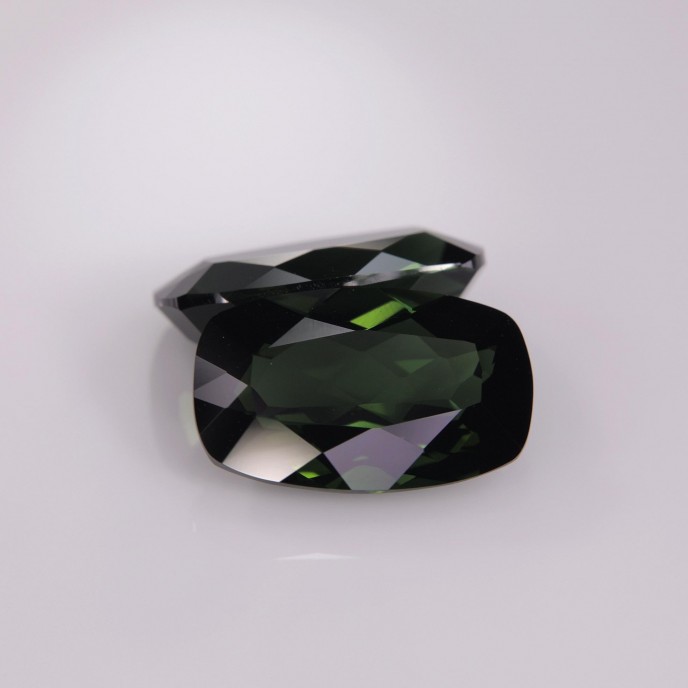 Natural Tourmaline Pair 7.08 Carats Forest Green Cushion 13x8 mm Loose Gemstone - Image 5