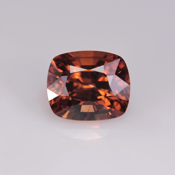 Natural Zircon 3.45 Carats Imperial Orange Cushion 9x7 mm Loose Gemstone - Image 5