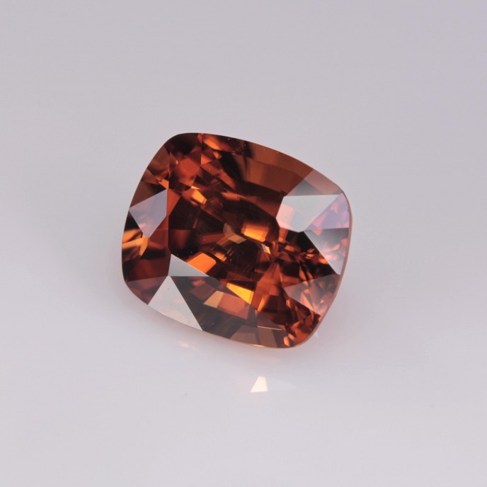 Natural Zircon 3.45 Carats Imperial Orange Cushion 9x7 mm Loose Gemstone - Image 3