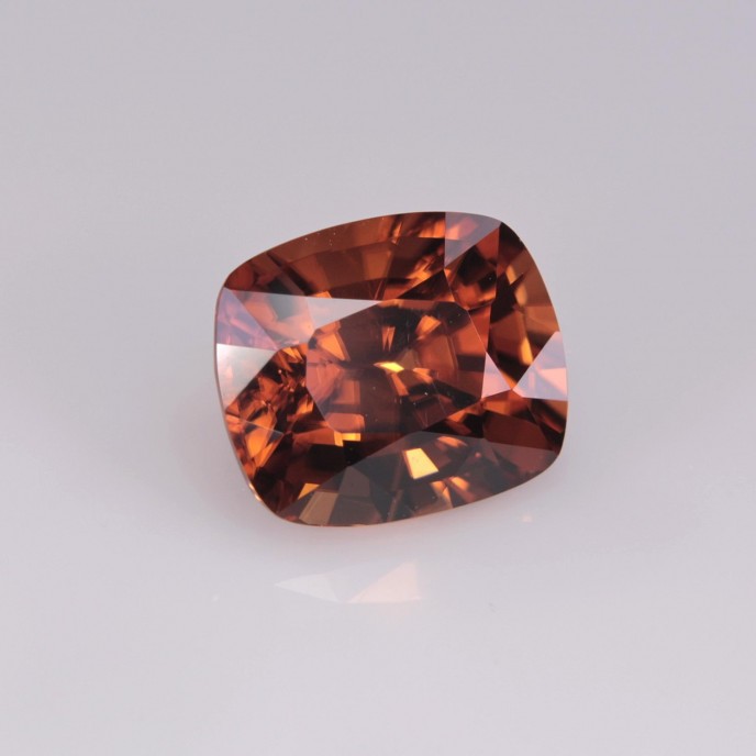Natural Zircon 3.45 Carats Imperial Orange Cushion 9x7 mm Loose Gemstone - Image 7