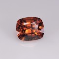 Natural Zircon 3.45 Carats Imperial Orange Cushion 9x7 mm Loose Gemstone - Image 1