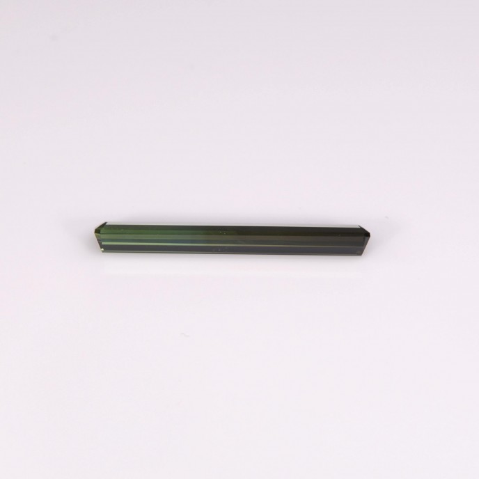 Natural Tourmaline Bi Color 3.40 Carats Honey to Green Long Emerald 28x4 mm Loose Gemstone - Image 3