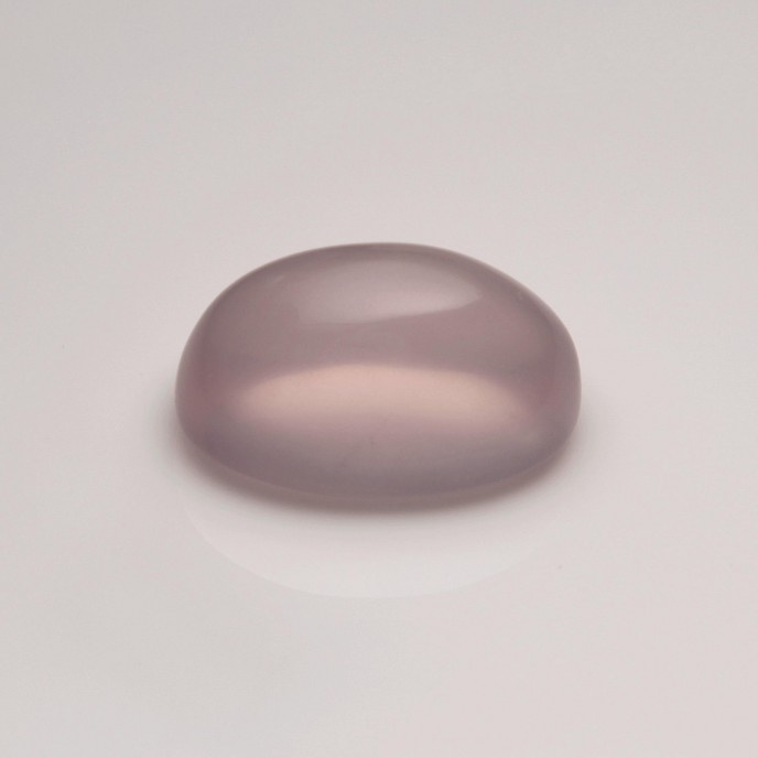 Natural Rose Quartz 40.18 Carats Sweet Rose Oval Cabochon 25x17 mm Loose Gemstone - Image 1