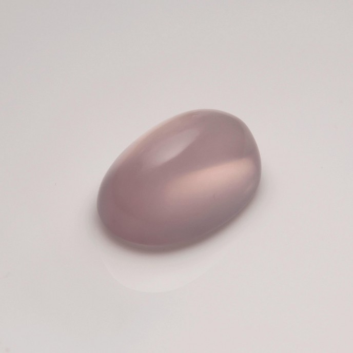 Natural Rose Quartz 40.18 Carats Sweet Rose Oval Cabochon 25x17 mm Loose Gemstone - Image 4