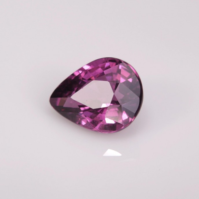 Natural Rhodolite Garnet 1.54 Carats Purple Pear 8x6 mm Loose Gemstone - Image 2