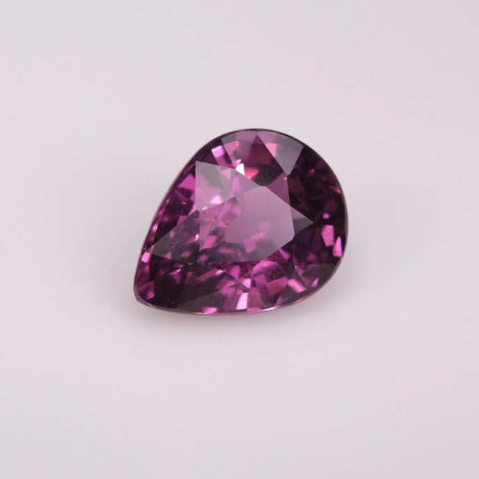Natural Rhodolite Garnet 1.54 Carats Purple Pear 8x6 mm Loose Gemstone - Image 6