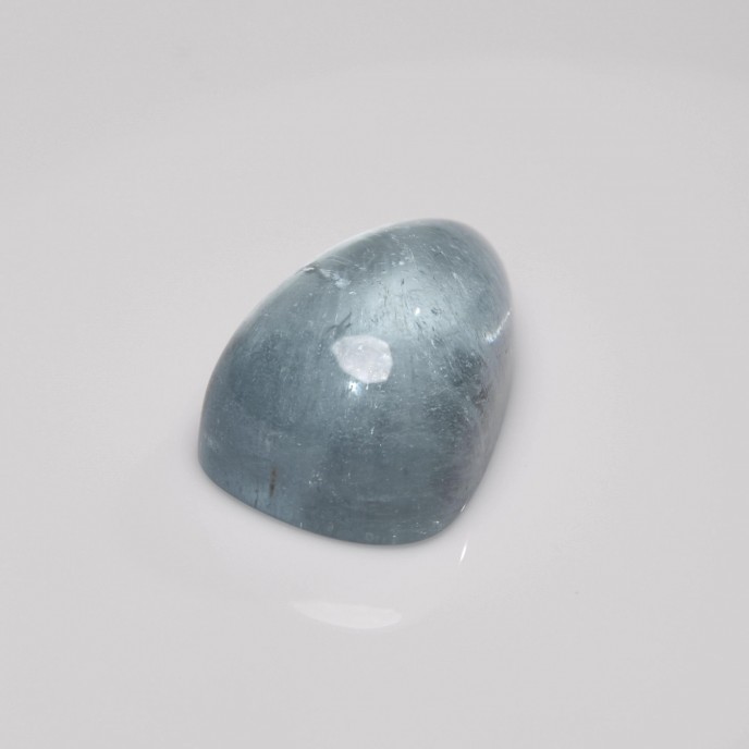 Natural Aquamarine 37.18 Carats Blue Pear Cabochon 26x17 mm Loose Gemstone - Image 5
