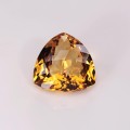 Natural Madeira Citrine 35.28 Carats Madeira Orange Trilliant Cabochon 23x23 mm Loose Gemstone - Image 1