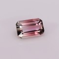 Natural Tourmaline Bi Color 1.38 Carats Pink to Champagne Emerald 8x5 mm Loose Gemstone - Image 5