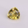 Natural Sapphire 1.34 Carats Golden Yellow with Green Tint Trilliant  6x6 mm Loose Gemstone - Image 2