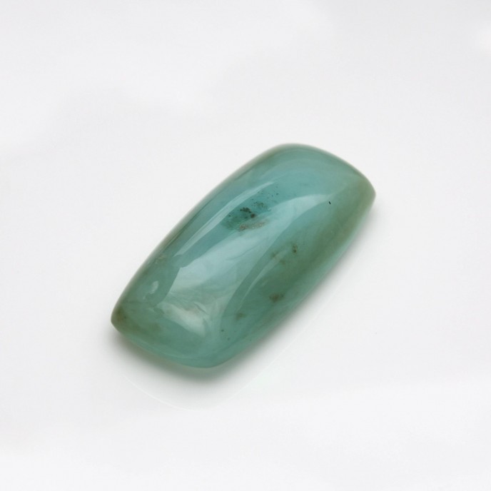 Natural Peru Opal 29.82 Carats Aqua Blue Green Cushion Cabochon 35x16 mm Loose Gemstone - Image 3