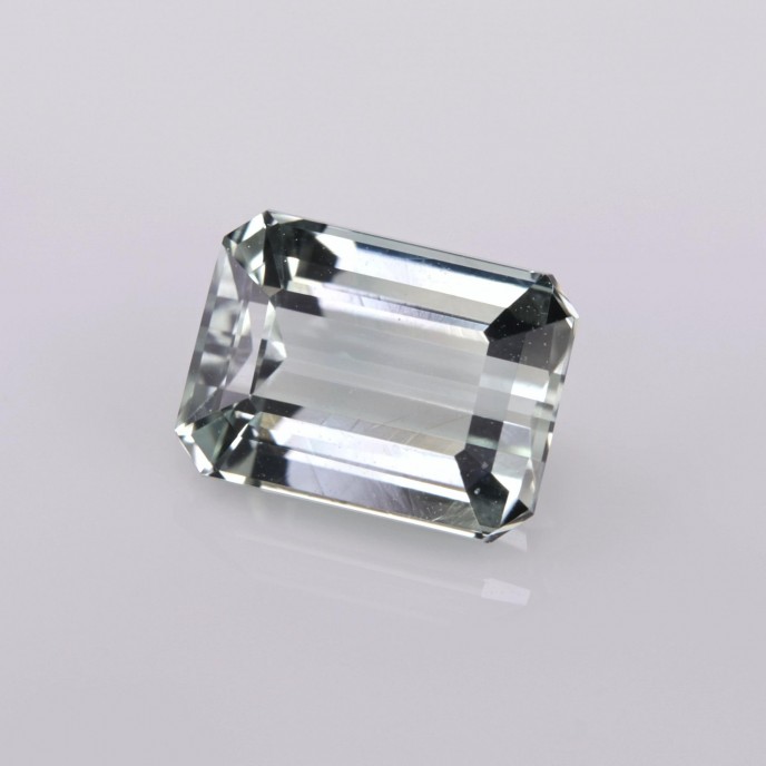 Natural Tourmaline 2.43 Carats Very Light Green Emerald 9x6 mm Loose Gemstone - Image 2