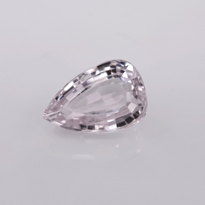 Natural Morganite 4.32 Carats Light Baby Pink Pear 12x8 mm Loose Gemstone - Image 1