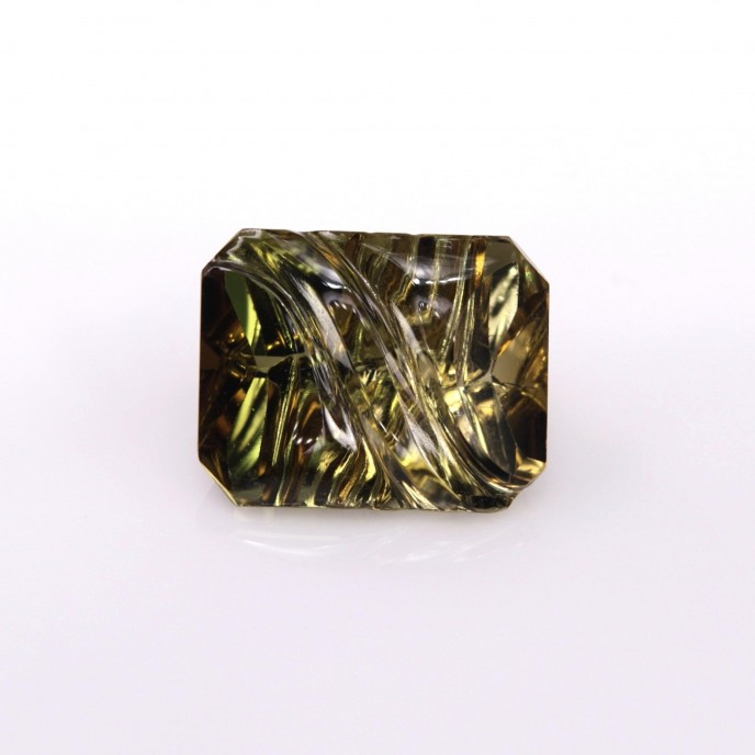 Natural Tourmaline 3.21 Carats Honey Yellow Fancy  10x8 mm Loose Gemstone - Image 1