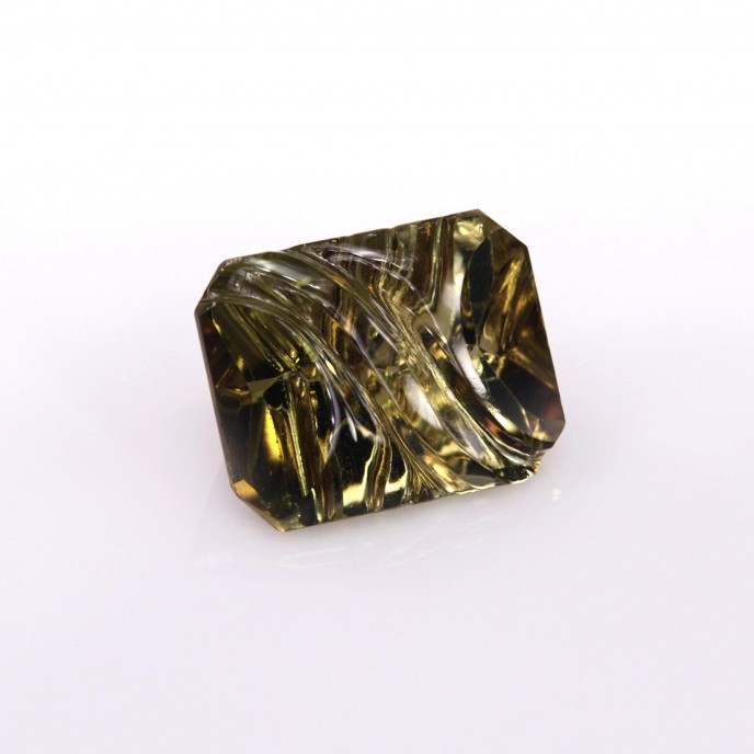 Natural Tourmaline 3.21 Carats Honey Yellow Fancy  10x8 mm Loose Gemstone - Image 5