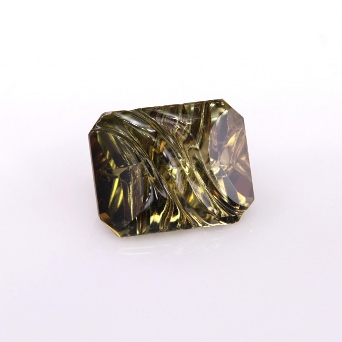 Natural Tourmaline 3.21 Carats Honey Yellow Fancy  10x8 mm Loose Gemstone - Image 7