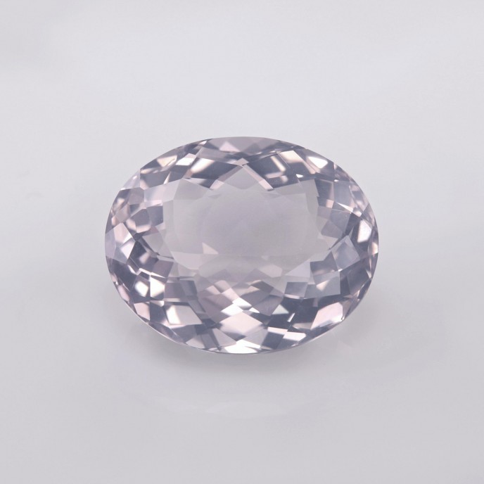 Natural Lavender Quartz 17.64 Carats Lavender Oval 19x16 mm Loose Gemstone - Image 1