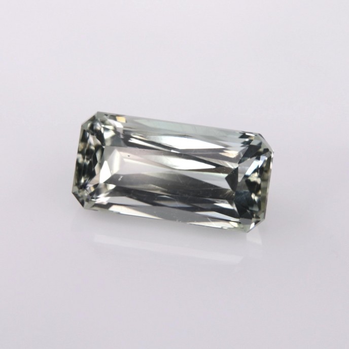 Natural Tourmaline 3.01 Carats Half White Emerald 11x6 mm Loose Gemstone - Image 2