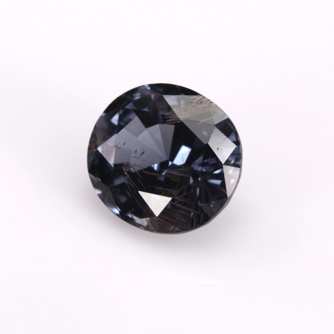 Natural Spinel 1.82 Carats Steel Blue Oval 8x7 mm Loose Gemstone - Image 3