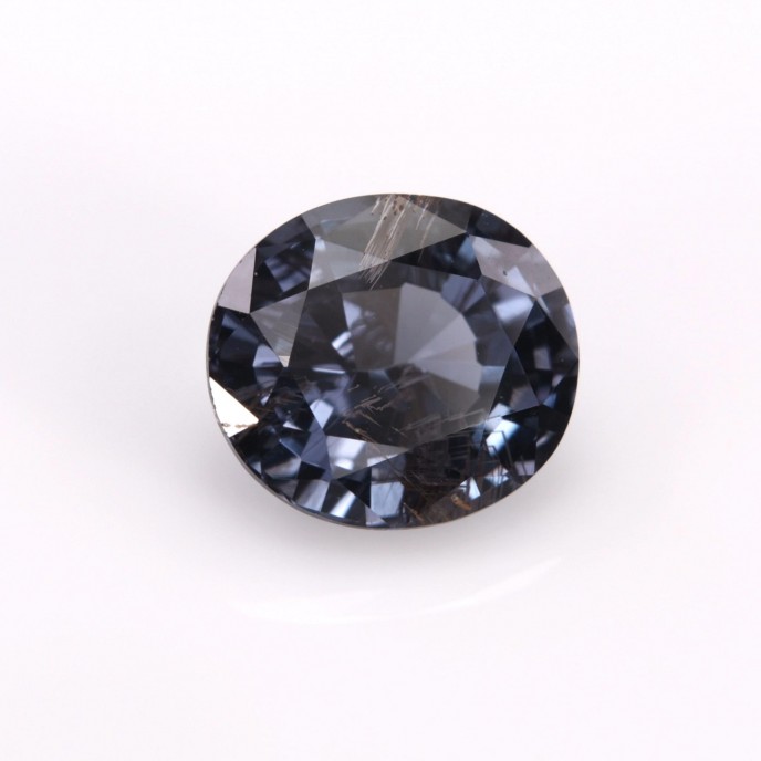 Natural Spinel 1.82 Carats Steel Blue Oval 8x7 mm Loose Gemstone - Image 1