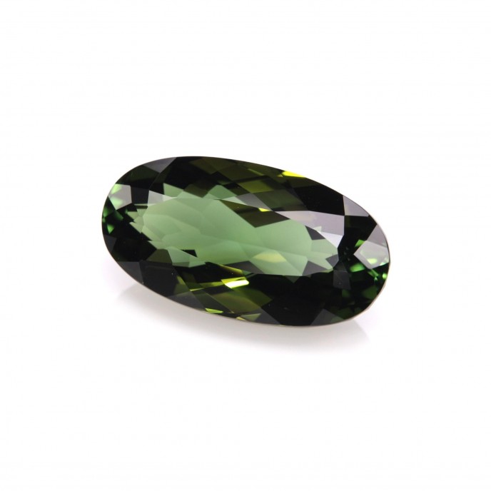 Natural Tourmaline 5.69 Carats Honey Green Oval 15x8 mm Loose Gemstone - Image 2