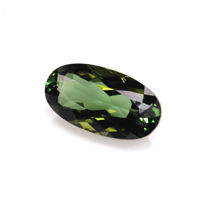 Natural Tourmaline 5.69 Carats Honey Green Oval 15x8 mm Loose Gemstone - Image 3