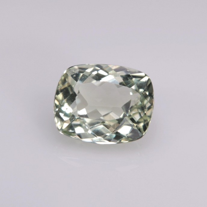 Natural Amblygonite 1.13 Carats Yellowish Green Cushion 7x6 mm Loose Gemstone - Image 2