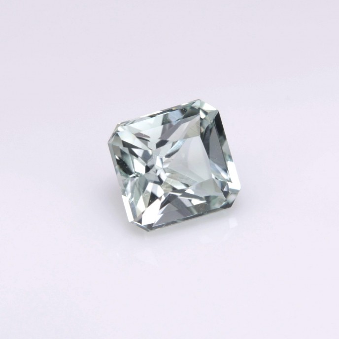 Natural Tourmaline - Acrolite 1.18 Carats White Octagon 6x6 mm Loose Gemstone - Image 4