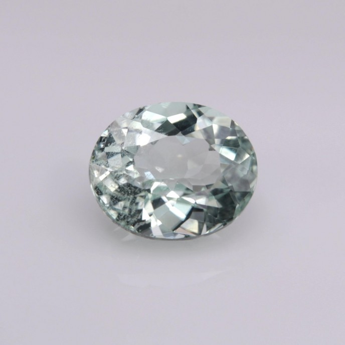 Natural Montebrasite 1.84 Carats Baby Green Oval 8x7 mm Loose Gemstone - Image 1