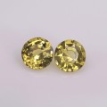 Natural Sapphire Pair 1.42 Carats Golden Yellow Round 5x5 mm Loose Gemstone - Image 6
