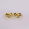 Natural Sapphire Pair 1.42 Carats Golden Yellow Round 5x5 mm Loose Gemstone - Image 3