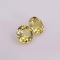 Natural Sapphire Pair 1.42 Carats Golden Yellow Round 5x5 mm Loose Gemstone - Image 4