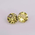 Natural Sapphire Pair 1.42 Carats Golden Yellow Round 5x5 mm Loose Gemstone - Image 7