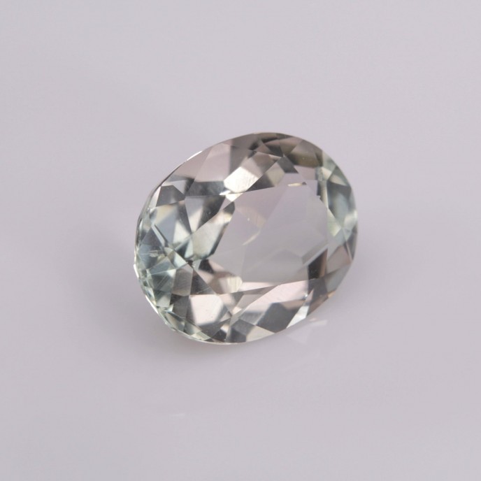 Natural Tourmaline 2.48 Carats Ultra Light Baby Pink Green Oval 10x8 mm Loose Gemstone - Image 3