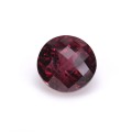 Natural Rhodolite Garnet 4.18 Carats Purplish Red Round Checker 9x9 mm Loose Gemstone - Image 1