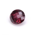 Natural Rhodolite Garnet 4.18 Carats Purplish Red Round Checker 9x9 mm Loose Gemstone - Image 2