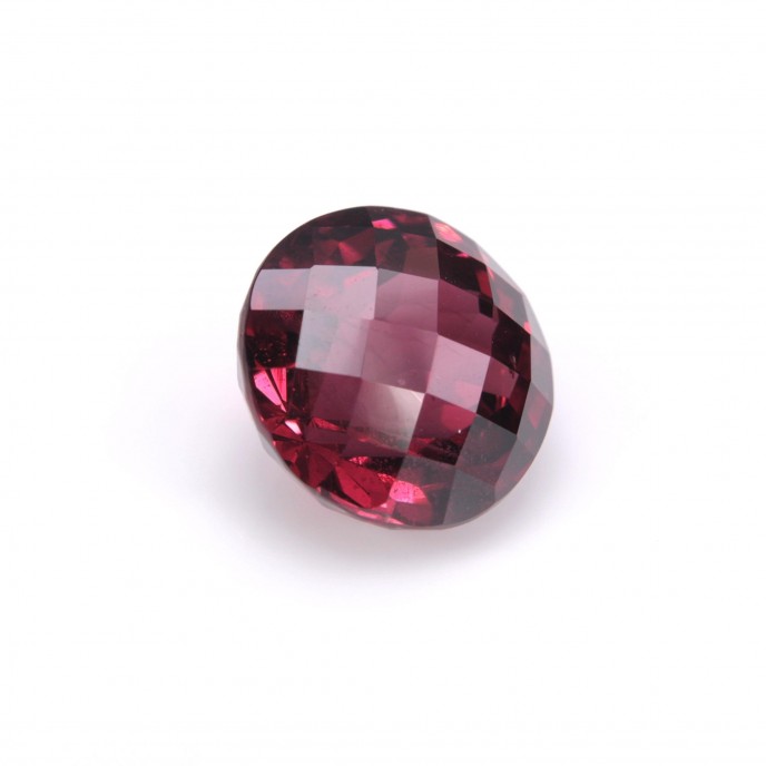 Natural Rhodolite Garnet 4.18 Carats Purplish Red Round Checker 9x9 mm Loose Gemstone - Image 5