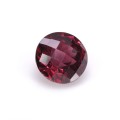 Natural Rhodolite Garnet 4.18 Carats Purplish Red Round Checker 9x9 mm Loose Gemstone - Image 6