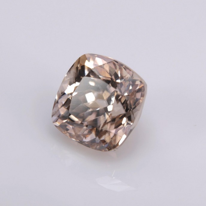 Natural Zircon 3.58 Carats Champagne Antique Cushion 7x7 mm Loose Gemstone - Image 3