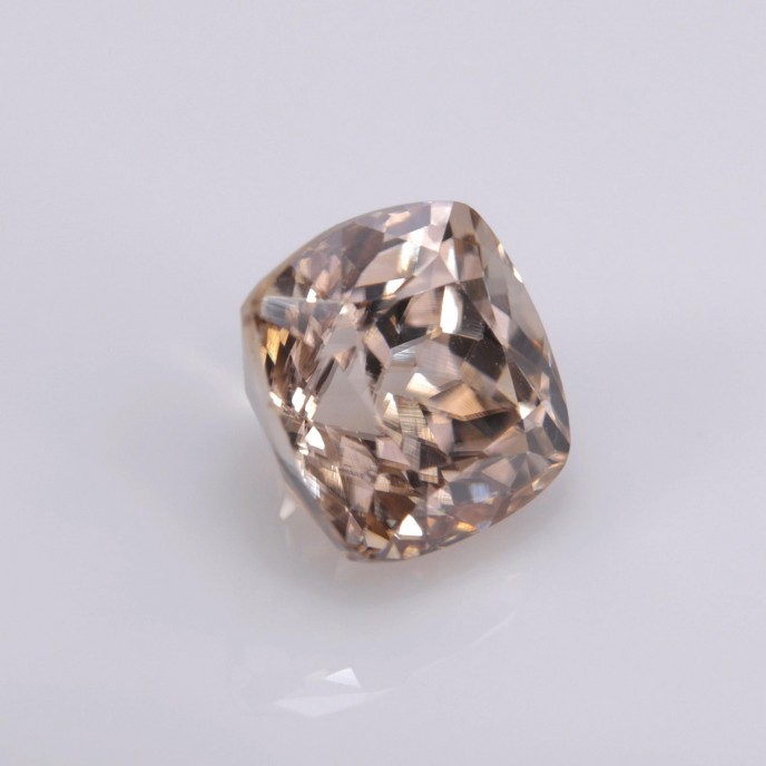 Natural Zircon 3.58 Carats Champagne Antique Cushion 7x7 mm Loose Gemstone - Image 5