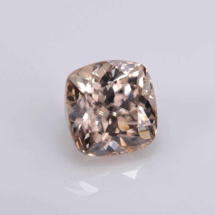 Natural Zircon 3.58 Carats Champagne Antique Cushion 7x7 mm Loose Gemstone - Image 6
