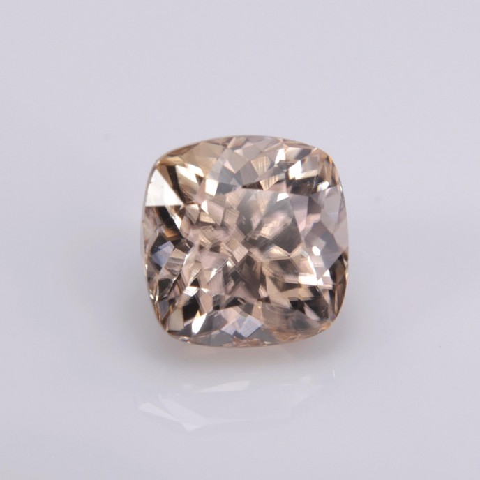 Natural Zircon 3.58 Carats Champagne Antique Cushion 7x7 mm Loose Gemstone - Image 7
