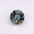 Natural Sapphire Certified 1.29 Carats Bluish Green to Yellow Round 6x6 mm Loose Gemstone - Image 5